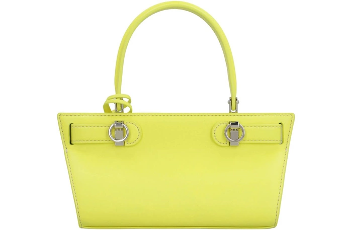 Torebka Tory Burch Petite Lee Radziwill Cat Eye skórzana seledynowa