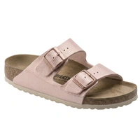 Klapki damskie Birkenstock Arizona BS regular skórzane jasnoróżowe r. 38