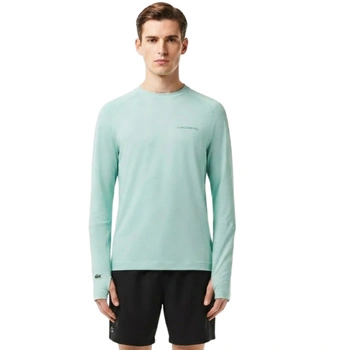 Koszulka męska Lacoste zielony longsleeve o kroju slim fit r. 3XL