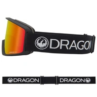 Gogle narciarskie Dragon DXT OTG Lumalens Red Ion snowboardowe czarne cat. S4