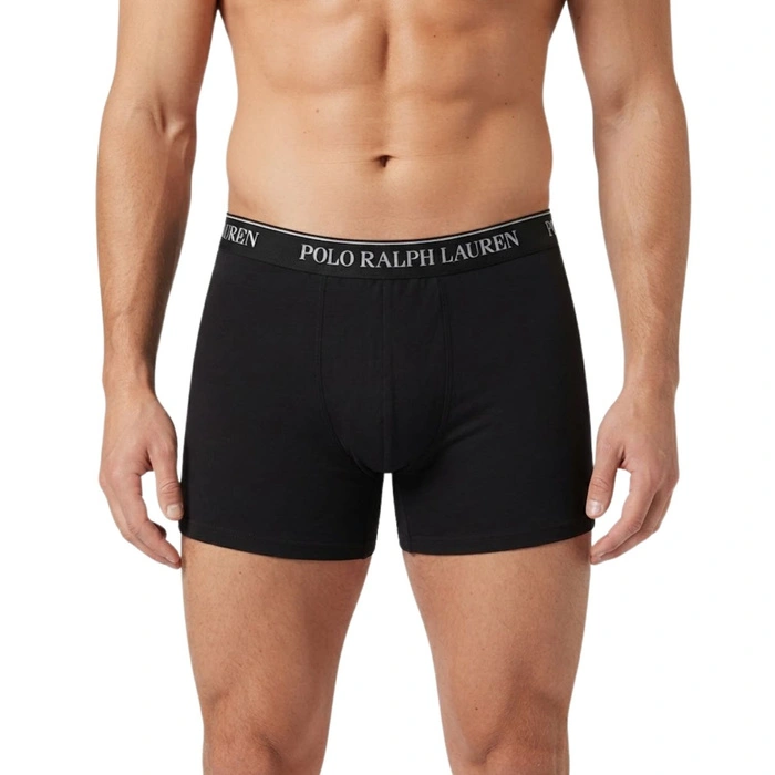 Bokserki męskie Polo Ralph Lauren 3-pak czarne bawełniane r. XL