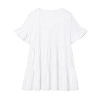 Sukienka damska ORNIYA w stylu Boho biała r. 2XL