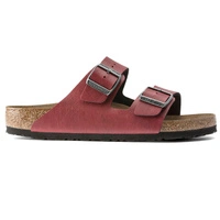 Klapki damskie Birkenstock Arizona BS skórzane birko-flor bordowe r. 43