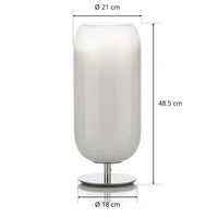 Lampa stołowa Artemide Gople Mini nocna biała