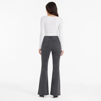 Spodnie damskie Zara skinny flare jeansy czarne r. XS