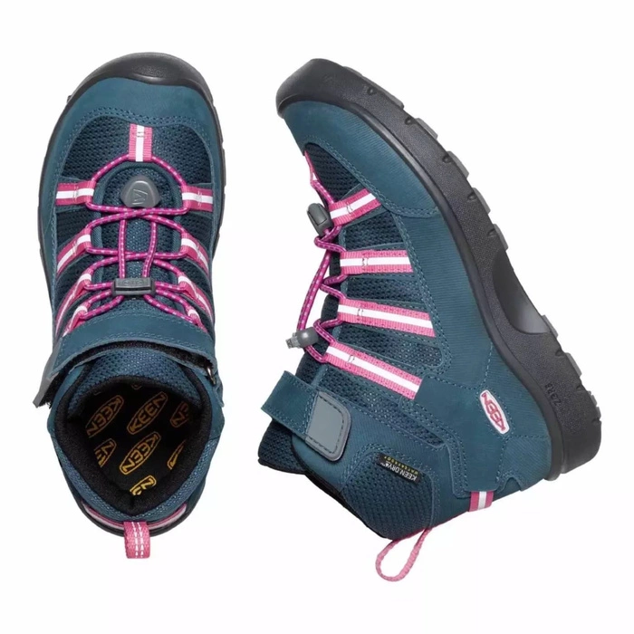 Buty dziecięce Keen Hikeport 2 Sport Mid WP trekkingowe niebieskie
