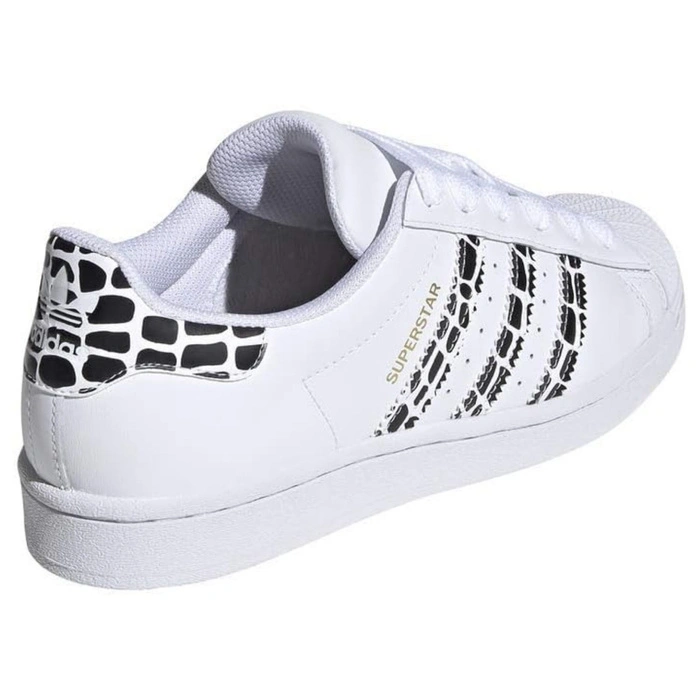 Buty damskie Adidas Superstar W białe w centki sneakersy sportowe