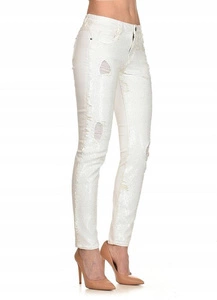 Spodnie damskie Guess by Marciano jeansy białe