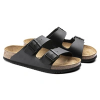 Klapki damskie Birkenstock Arizona skórzane Birko-Flor czarne r. 38