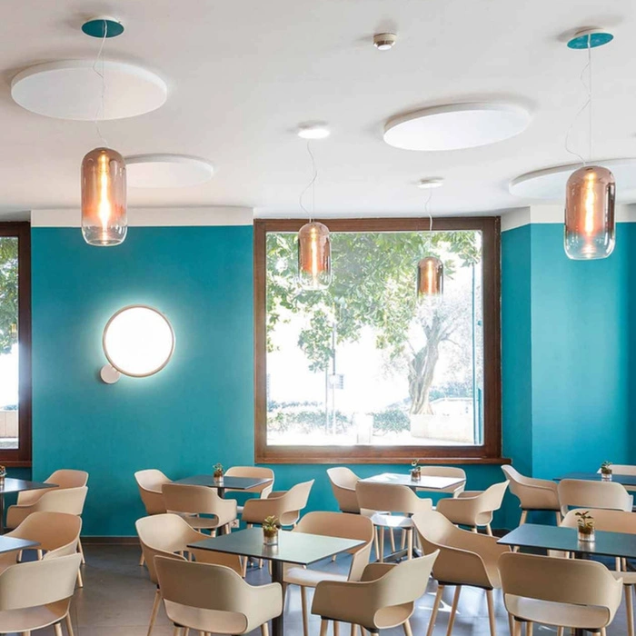 Lampa sufitowa wisząca Artemide Gople Mini z dmuchanego szkła brązowa