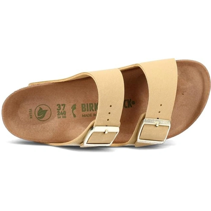 Klapki męskie Birkenstock Arizona BS birko-flor vegan beżowe r. 46