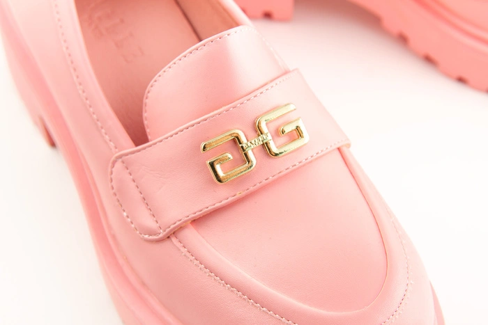 Buty damskie Gaelle Paris różowe skórzane mokasyny r. 37