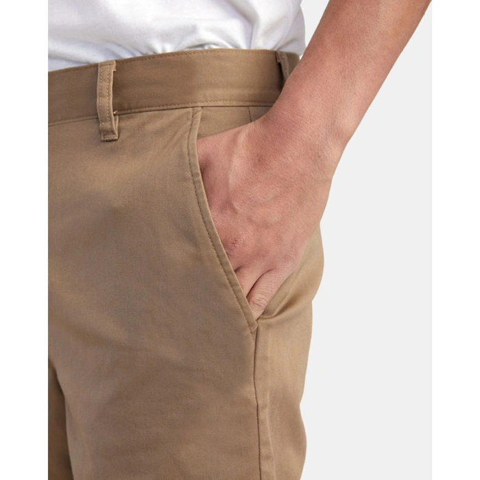 Spodenki męskie RVCA Weekend Stretch casualowe krótkie beżowe bawełniane r. W36