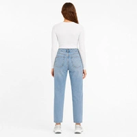 Spodnie damskie Zara Classic Mom Fit jeansy niebieskie r. 42