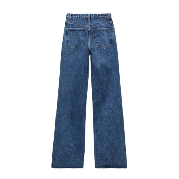 Spodnie damskie Zara jeansowe length szerokie nogawki r. 36