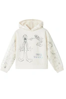 Bluza dziewczęca Desigual Bunny kremowa z kapturem r. 98