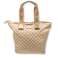 Torebka Gucci Large Web Zip Tote monogram oryginalna vintage