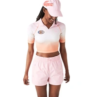 Koszulka damska Lacoste Summer sportowa crop wielokolorowa r. S