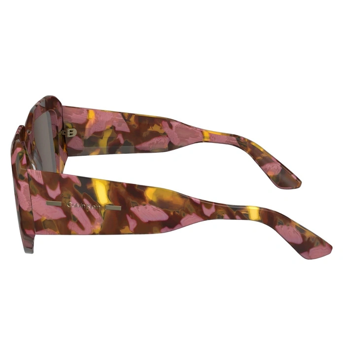 Okulary przeciwsłoneczne Calvin Klein CK23536s 663 havana damskie kocie oczy