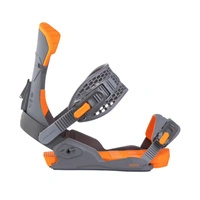 Wiązania snowboardowe Drake Fifty unisex szaro-pomarańczowe r. L