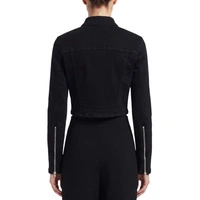 Kurtka damska Zara jeansowa cropped krótka czarna r. M