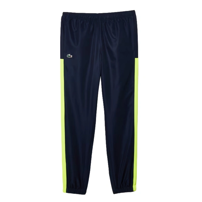 Kompletny męski dres Lacoste Sport spodnie + kurtka zielony r. XS