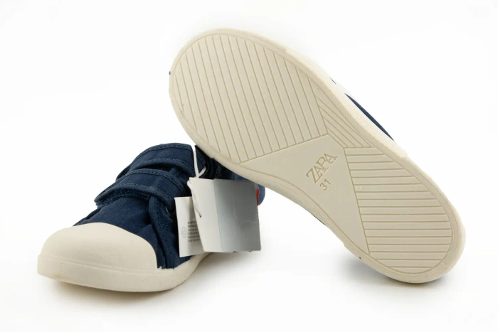 Tenisówki dziecięce Zara Kids klasyczny granat i wygodne rzepy r. 31