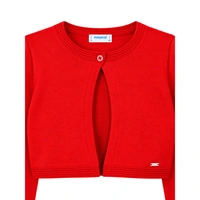 Sweter dziecięcy Mayoral bolerko czerwone do sukienki r. 157