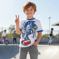 Koszulka dla chłopca Original Marines Sonic biały t-shirt