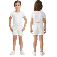 Spodenki krótkie dziewczęce ZARA chino białe r. 140