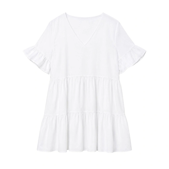 Sukienka damska ORNIYA w stylu Boho biała r. 2XL