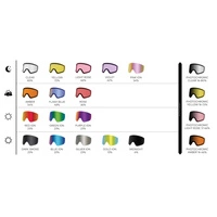 Gogle narciarskie Dragon D1 OTG Klash snowboardowe dwie soczewki