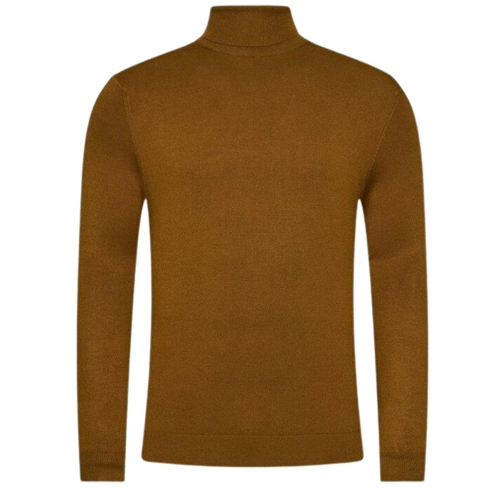Sweter męski Only & Son Wyler Life golf z wiskozy brązowy r. XL