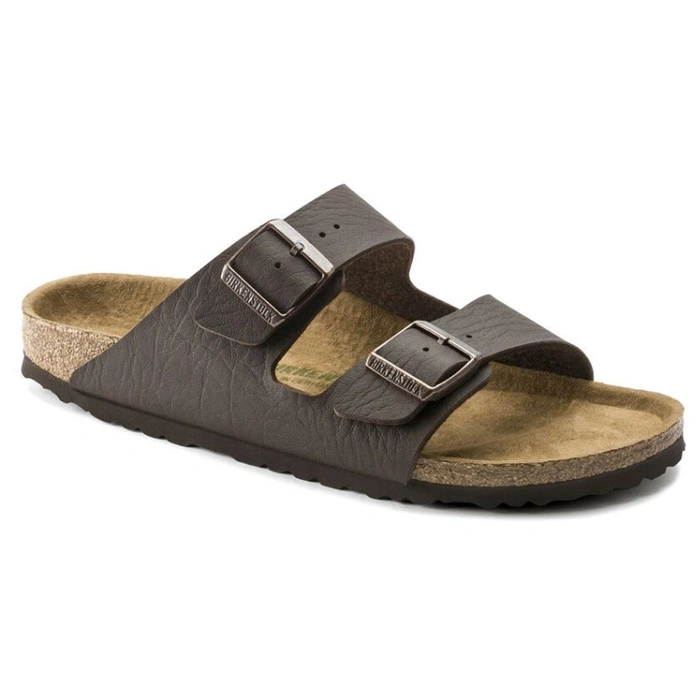 Klapki męskie Birkenstock Arizona BS briko-flor vegan brązowe r. 45