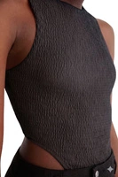 Body damski Desigual czarne mocno wycięte