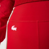 Spodnie damskie Lacoste Sport treningowe legginsy czerwone r. XL