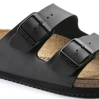Klapki damskie Birkenstock Arizona skórzane Briko-Flor czarne r. 41