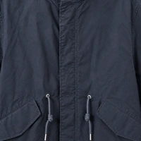 Kurtka męska Zara długa parka oversize granatowa r. S-M