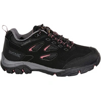 Buty damskie Regatta Holcombe IEP Low trekkingowe wodoodporne czarne 