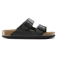 Klapki damskie Birkenstock Arizona skórzane Briko-Flor czarne r. 41