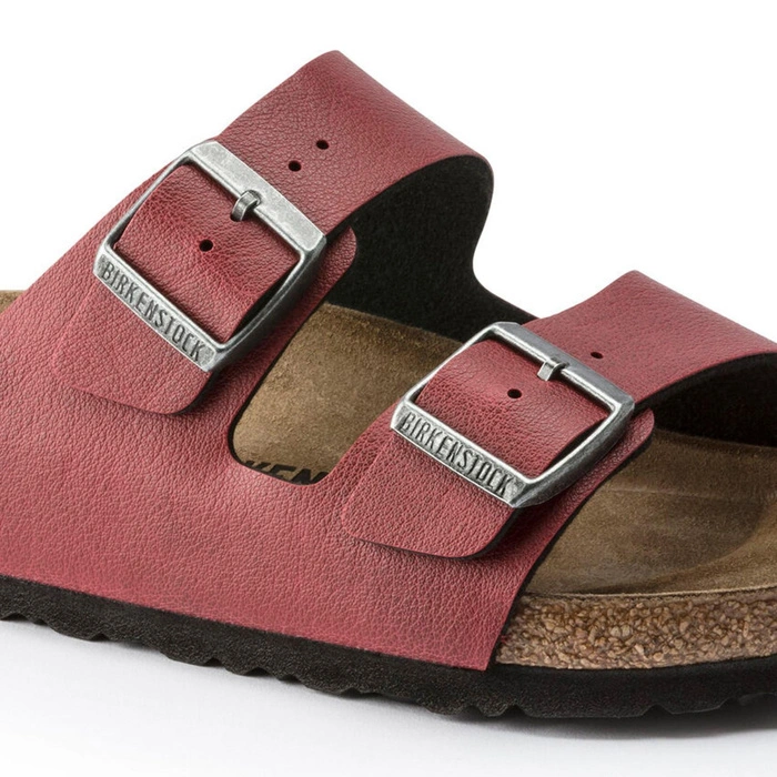 Klapki damskie Birkenstock Arizona BS skórzane birko-flor bordowe r. 42