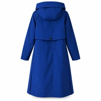 Płaszcz damski Lacoste Lond Parka przeciwdeszczowy niebieski r. XS