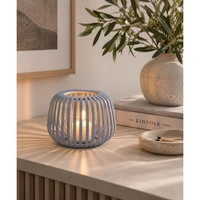 Lampion Blomus Lito 10 cm na świecę szaro-niebieski