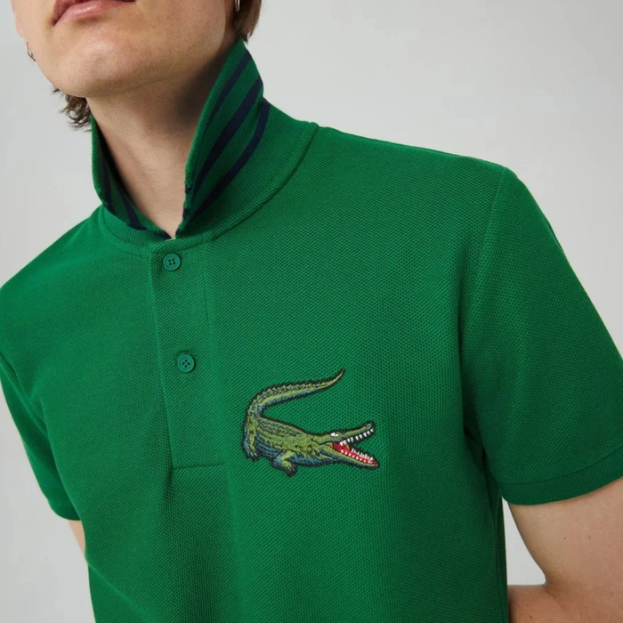 Koszulka męska Lacoste polówka sportowa zielona r. S