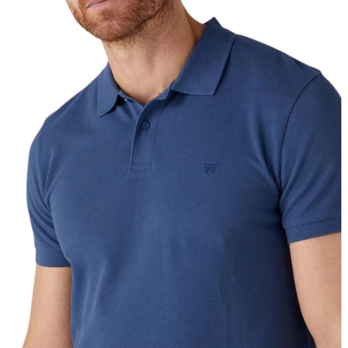Koszulka męska Wrangler polo niebieska
