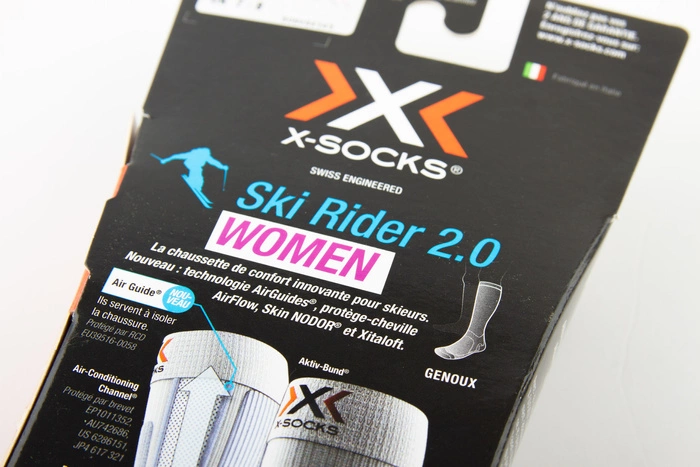Skarpety narciarskie damskie X-Socks Ski Rider 2.0 fioletowe r. 35-36