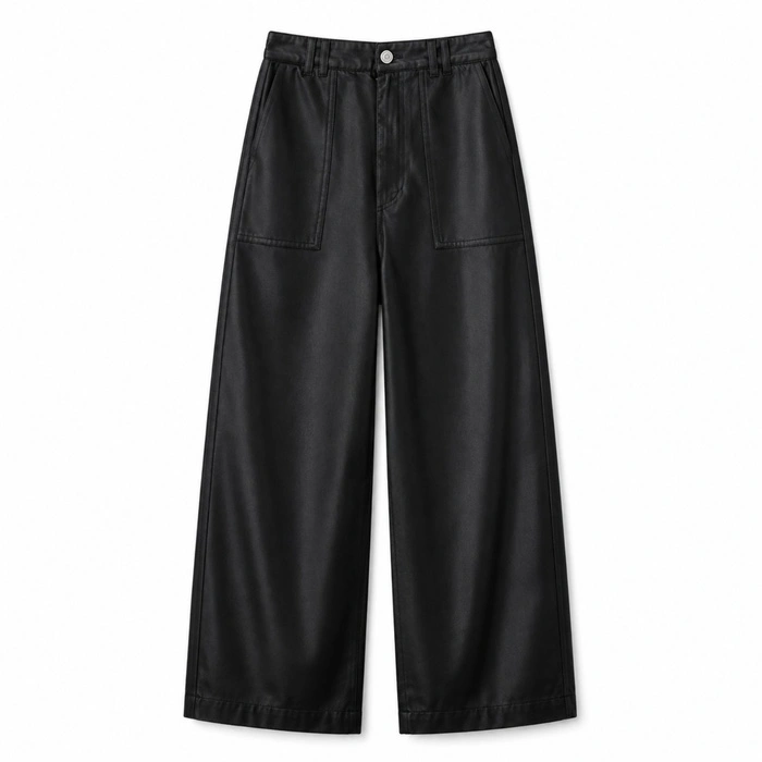 Spodnie damskie Zara Workwear jeansy szerokie czarne r. M